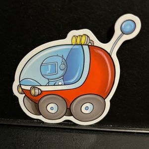 SPACE CAR STICKER